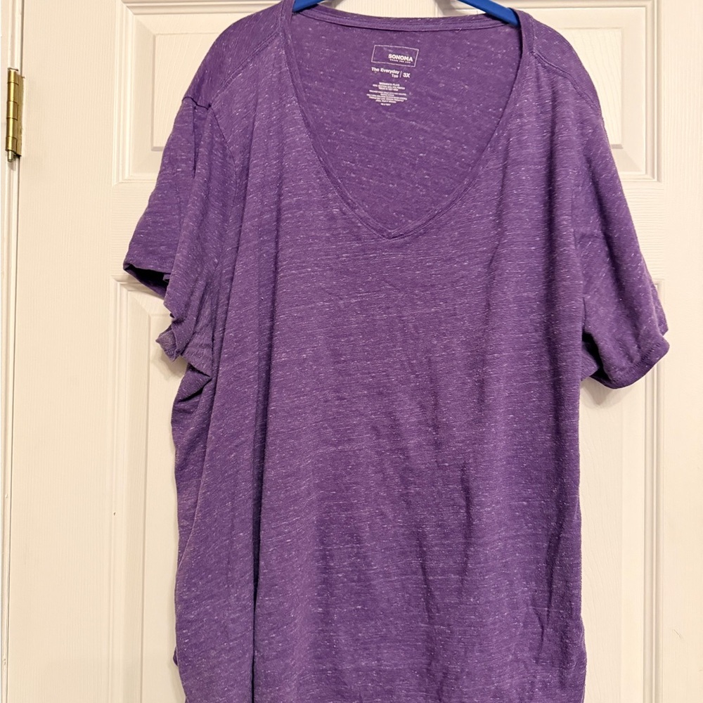 Sonoma Purple Everyday Tee 3X